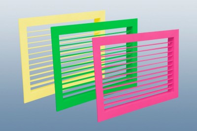 Регулируемая вентиляционная решетка однорядная РАГ (цветная)