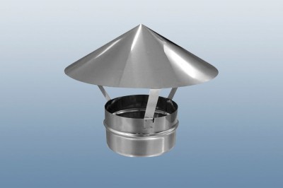 Зонт крышный, серия RUG, для круглых воздуховодов, D160, оцинкованная сталь
